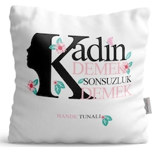 Kişiye Özel Kadınlar Günü Saten Yastık - 6