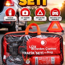 Araç Acil Durum Trafik Seti Yangın Söndürücü, İlk Yardım Kiti Ve Reflektörlü