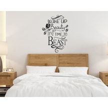 Bk Home Wake Up Beauty Tasarımlı Duvar Sticker-1