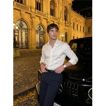 Baselco Elegance Pamuk Saten Slim Fit Gömlek Tycf089711362430754e40e09 Beyaz