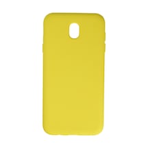 Samsung Galaxy Uyumlu J7 Pro / J730 Kılıf Nano İçi Kadife Silikon - Sarı Bz8683140264246