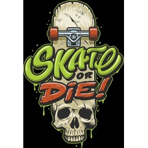 Skate Sticker 26 10x10 Cmrenkli Sticker