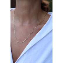 14 Ayar Altın Figaro Zincir Znc23437 Sarı Altın