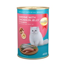 Smartheart Kedi Konservesi Jöle İçinde Tavuklu Sardalya 400 Gr Çok Renkli