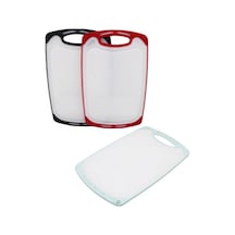 40x24cm Büyük Plastik Kesim Panosu Kaymaz Silikon Kenarlık - 10mm Kalınlık 5324 Diğer