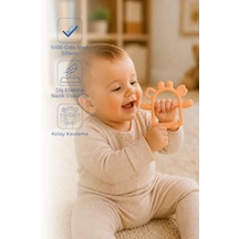 Babyjem Silikon Kolay Kavrama Diş Kaşıyıcı Soft Somon