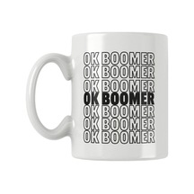 Ok Boomer Baskılı Kupa Bardak Beyaz