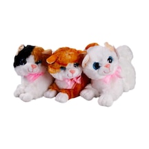 1609032 - Peluş Miyavlayan Kedi 30 Cm Lisinya Çok Renkli