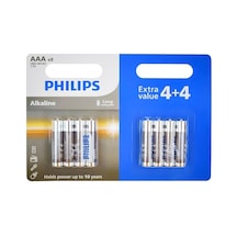 Philips Alkalin Aaa Kalem Pil 1.5v 8li Lr03a8bp