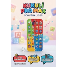 Eğitici Kukuli Şarjlı Telefon Pro Max: 28 Dokunmatik Tuşlu Ve 500 Farklı Sesli Oyuncak Telefon