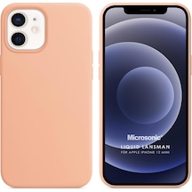 Microsonic Apple Uyumlu iPhone 12 Mini Kılıf Liquid Lansman Silikon