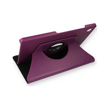 Galaxy X200 Tab A8 10.5 Kılıf 360 Tablet Deri Kılıf - Mürdüm Arka Kapak