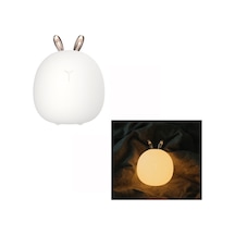 Sevimli Şarj Edilebilir Yumuşak Gece Lambası Uyku Lambası B Çok Renkli