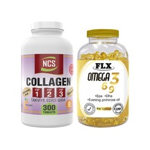Kollajen Tip 1-2-3 300 Tablet & Flx Omega 3-6-9 90 Tablet