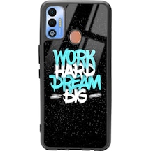 Tecno Spark 7t Uzay Motto Tasarımlı Glossy Telefon Kılıfı Çok Renkli