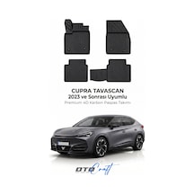 Otocraft Cupra Tavascan 2023+ Araca Özel 4d Karbon Oto Paspas Havuzlu Tam Set