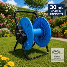 30 Metre Hortum Kapasiteli Bahçe Hortum Sarma Makarası Düzenli Saklama Ve Pratik Kullanım