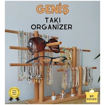 Takı Organizer Ahşap Takı Askısı Geniş Takı Standı. Kolye Askısı Takı Düzenleyici