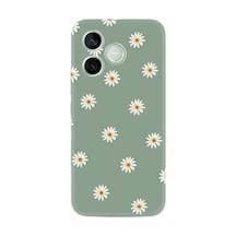 Honor 600 Lite Lna-nx1 Uyumlu Kılıf Boutique Baskılı Resimli Yeşil Papatyalar Pcode -041