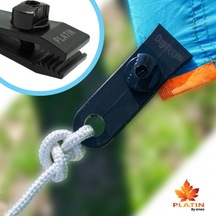 Taktikal Market 12 Adet Çoklu Kullanımlı Branda,gölgelik, Tarp Çadır İçin Klips Siyah