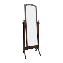 Ayna Boy Oval Dikdörtgen Model  Ahşap  Kayın Ve MDF iskelet. Parlak Ceviz Natüre El Yapım Ceviz