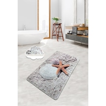 Starfısh 80X100 Cm Banyo Halısı Paspas Yıkanabilir