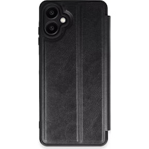 Newface Samsung Galaxy A06 Kılıf Flip Cover - Siyah