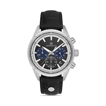 Momentus Cc306s-05bs Siyah Deri Kordon Erkek Kol Saati Gümüş