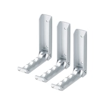 Suntek Alüminyum Bornoz Askı Kancası Dayanıklı Duvara Monteli Elbise Askısı Gümüş 3 Adet Çok Renkli