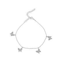 Kelebek Zincir Bileklik 719131 Silver Gümüş