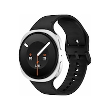 Samsung Galaxy Uyumlu Apple Watch Uyumlu 9 44mm 40mm İle  Metal Tokalı Purelux Soft Silikon Kordon