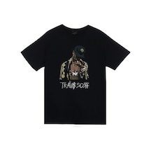 Stoned&Fame Unisex Siyah Astraworld Travis Scott Baskılı T-shirt SIYAH Stoned&Fame Unisex Siyah Astraworld Travis Scott Baskılı T-shirt SIYAH