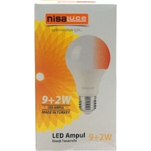 Nisaluce Eamp-074/bk 9+2w E27 Beyaz-kırmızı Led Ampul 5570
