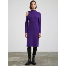 Neohit Omuz Dekolteli Triko Elbise 183652146 Koyu Mor Neohit Omuz Dekolteli Triko Elbise 183652146 Koyu Mor