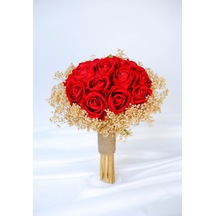 Kırmızı Klasik Premium Gelin Çiçeği