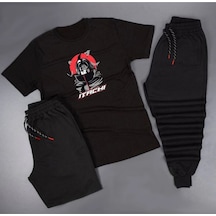 Adrift Anime Itachi Yazı Detaylı Baskılı Unisex Yazlık Şort - Normal Kalıp Tişört - Eşofman Siyah Adrift Anime Itachi Yazı Detaylı Baskılı Unisex Yazlık Şort - Normal Kalıp Tişört - Eşofman Siyah