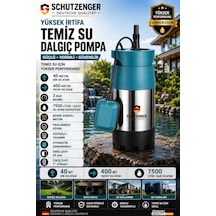 Alman 3 Hp Yüksek Basınç Su Pompası Paslanmaz Gövde Dalgıç Pompa 40 Mt Dikine Atar