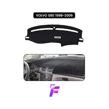 Volvo S80 1998-2006 Torpido Örtüsü Güneşten Korur Kolay Montaj Tam Uyum Tam Koruma C72 Siyah