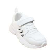 Cool Unisex Ortopedik Ekstra Hafif Çocuk Cırtlı Günlük Sneaker Tokyo Beyaz