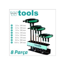 Weber Tools T Saplı Top Başlı Allen Seti 8 Parça Metrik