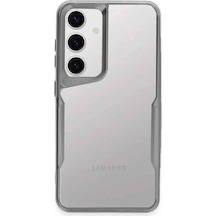 Newface Samsung Galaxy S24 Kılıf Boyi Silikon Kapak - Gümüş