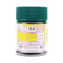 Mr.hobby Gx-122 18 Ml. Clear Peacock Green, Mr.clear Color Serisi Model Boyası Standart