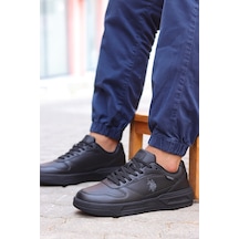 U.s. Polo Assn. Rk Rahat Taban Cilt Erkek Sneaker 867800000753 01 Siyah Siyah
