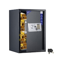 Closter Clp-501 Yüksek Kaliteli Büyük Boy Çelik Para Kasası 50x35x30 Cm