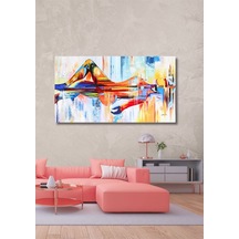Soyut Nü Büyük Boy El Yapımı Yağlı Boya Tablo 135x85cm