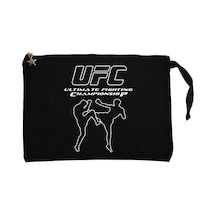 UFC KİCK Siyah Clutch Astarlı Cüzdan / El Çantası Siyah