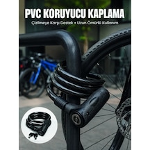 Mey İthalat 24 Mm Kalın Çelik Halat İle Motosiklet Ve Bisikletiniz İçin Güçlü Güvenlik