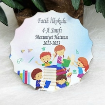 Mezunlar Baskılı İlk Okul Ahşap Magnet Mezuniyet Hatıras 30 Adet