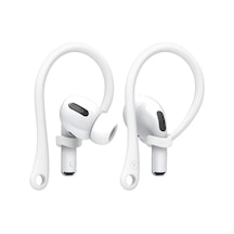 Samsung Galaxy Buds 4 / Buds 4 Pro Kulak Üstü Kulaklık Tutucu Spor Kanca, Esnek Silikon Düşme Önleyici Askı Beyaz Samsung Galaxy Buds 4 / Buds 4 Pro İle Uyumlu