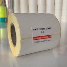 80X50 Termal Etiket Rulo Barkod Etiket Kalite Barkod